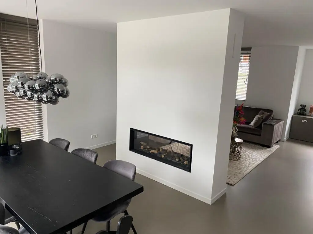 Aanbouw woning binnen