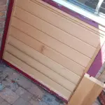 Houten onderdelen zijn vervangen voor WRC hout.